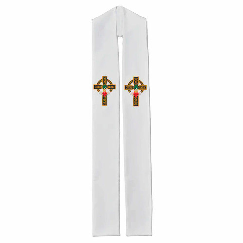 767 Overlay Stole/768 Deacon Stole Pure White