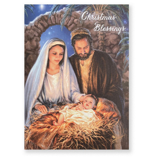 Set of 10 Christmas Blessings Cards and 10 envelops