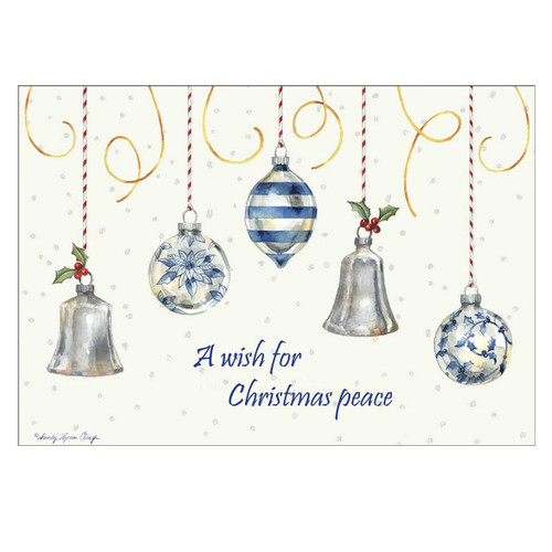 Single A Wish for Christmas Ornament Card