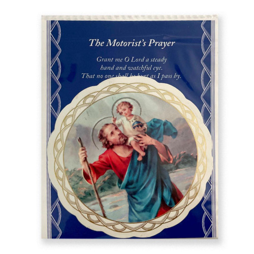 St. Christopher Window Sticker & Prayer Card
