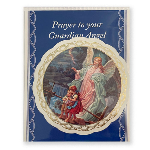 Guardian Angel Window Sticker & Prayer Card