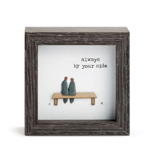 4" square Always By Your Side Mini Plaque