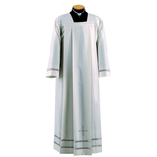 089/02/01 Traditional Alb with Square Collar