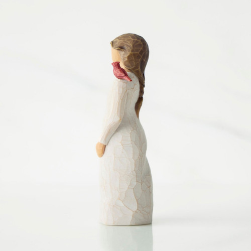 Side view of The Messenger Willow Tree Figurine