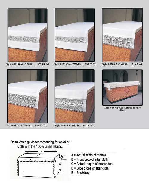 Genuine Swiss Schiffli with Embroidered Lace  
(Sold by the Yard)
