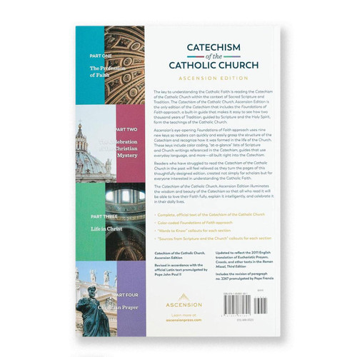 Back cover of Ascension's Catechism of the Catholic Church