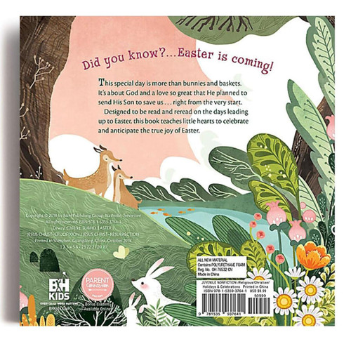 Back Cover of Easter is Coming Board Book