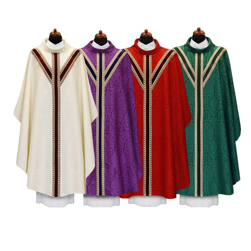 2-318 Semi-Gothic Chasuble from Alba House