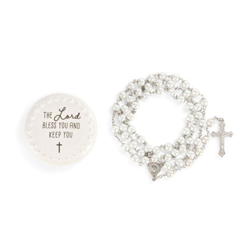 Bless You Rosary and Trinket Box