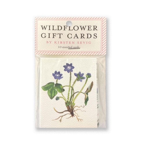 Small Wildflower Gift Enclosure Card Set with 2 card designs