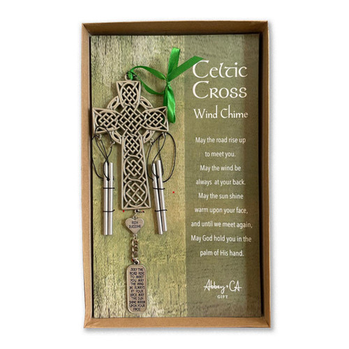 Irish Blessing Wind Chime in the packaging box