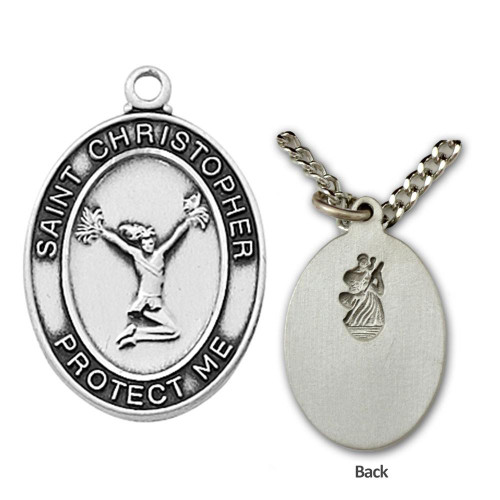 Women's St. Christopher Cheerleading Necklace