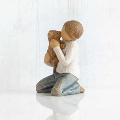Side view of the Willow Tree Kindness Figure with Lighter Skin/Hair