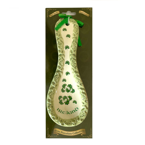 Ceramic Shamrock Spoon Rest