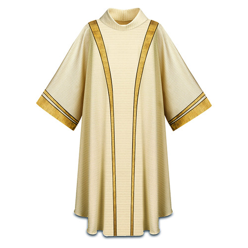 7-5343 Dalmatic with Gold Applique Accents