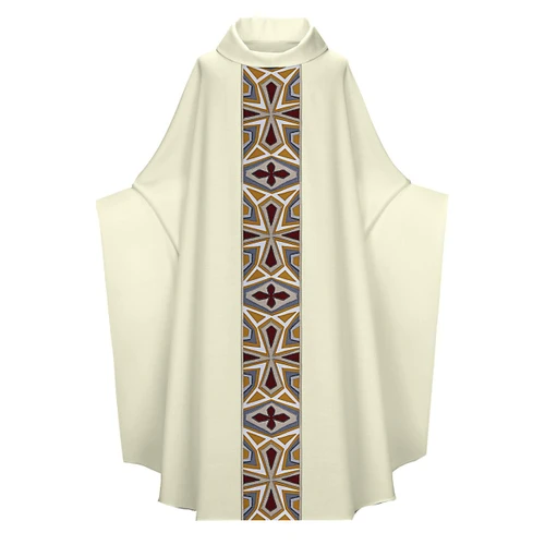 5328 Monastic Style Chasuble White