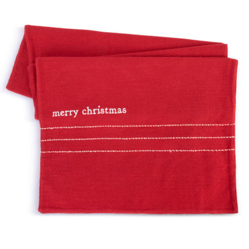 Another view of the Christmas table Runner by DEMDACO