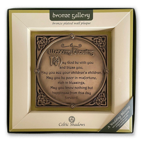 Irish Wedding Blessing Plaque packaging