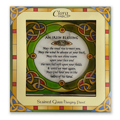 Irish Blessing Glass Panel