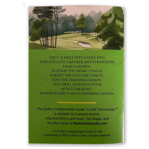 Back Cover of The Duffer's Indispensable Guide to Golf Terminology