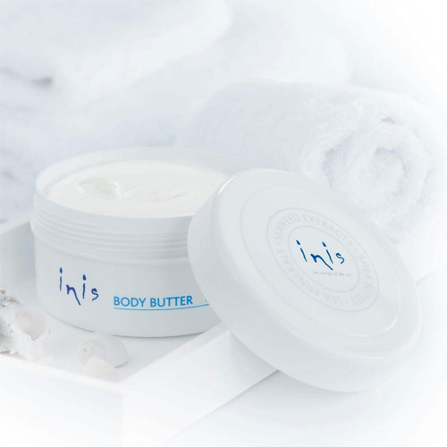 Inis Body Butter Tub showing the tub open