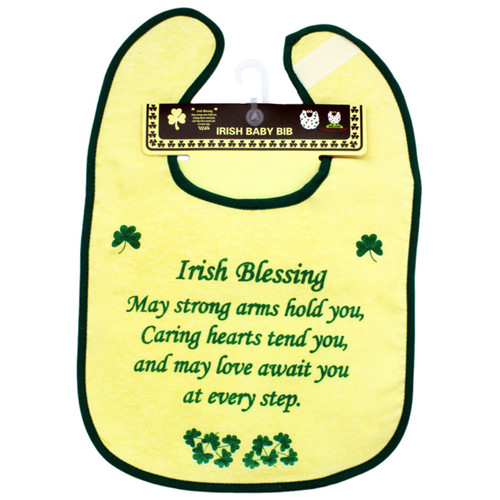 Irish Blessing Baby Bib in 100% cotton