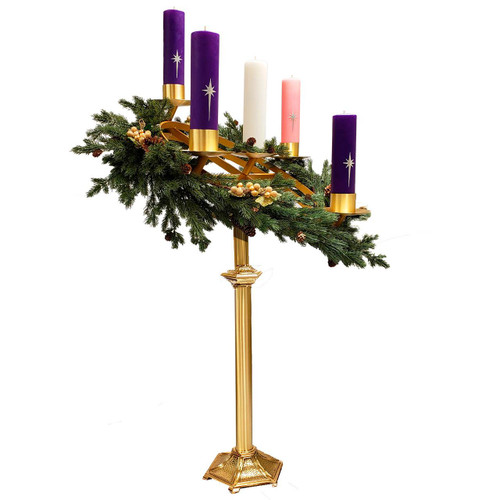 1941TL Tilting Advent Wreath in Bronze