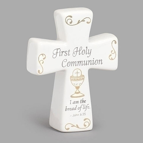 Ceramic First Holy Communion Cross