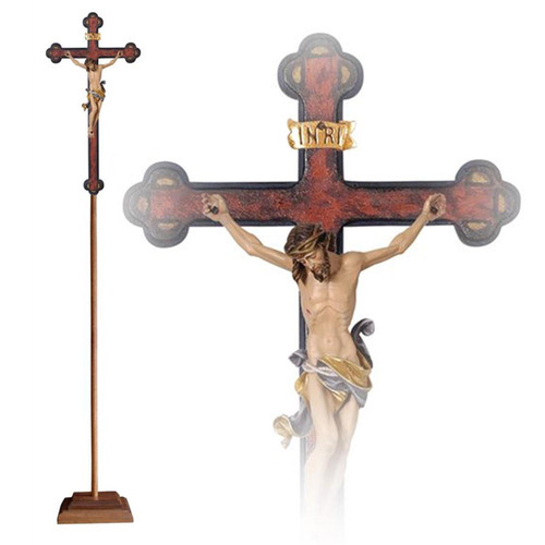709103 Processional Crucifix with Leonardo Cross