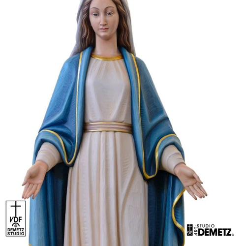 Detail of the 640/57 72" Fiberglass Our Lady of Grace Statue