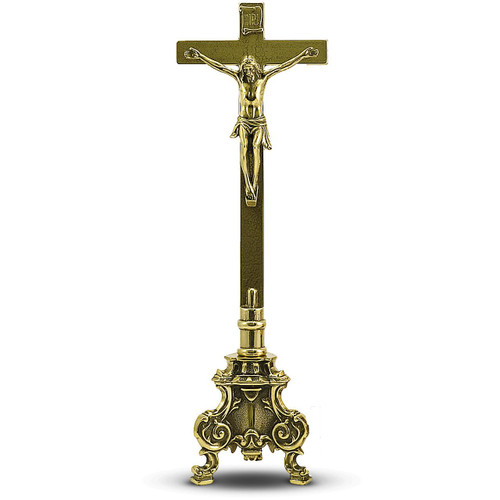 1079-1033 Brass Altar Crucifix /2 Sizes