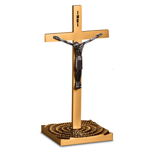 390138R 12" Altar Crucifix in Bronze
