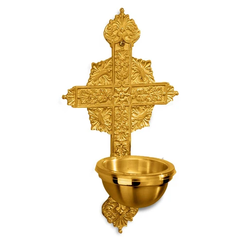 38983B  Holy Water Font in Brass