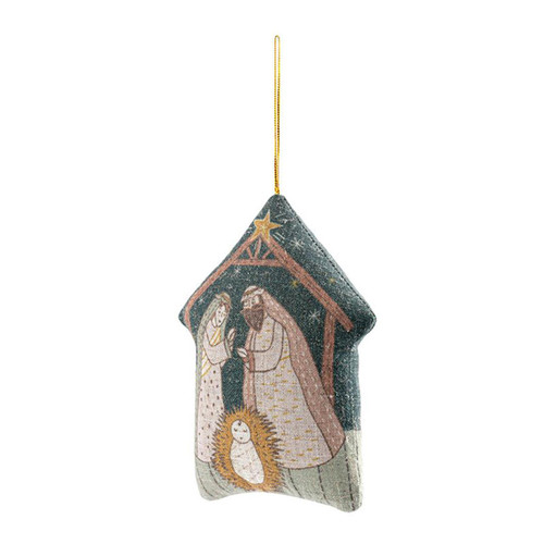 Side view of the Plush Happy Birthday Jesus Ornament