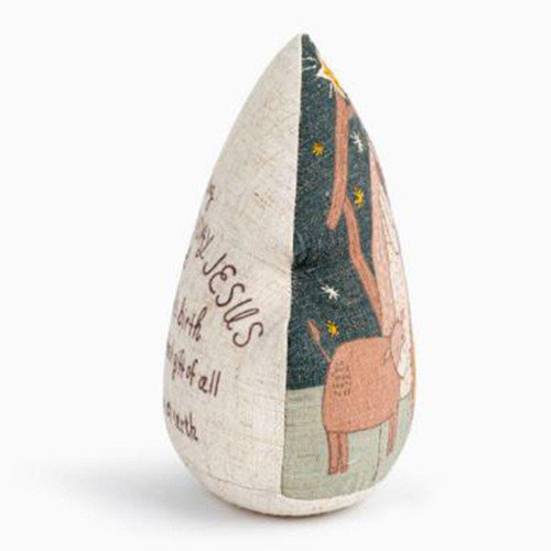 Side view of the Plush Happy Birthday Jesus Nativity