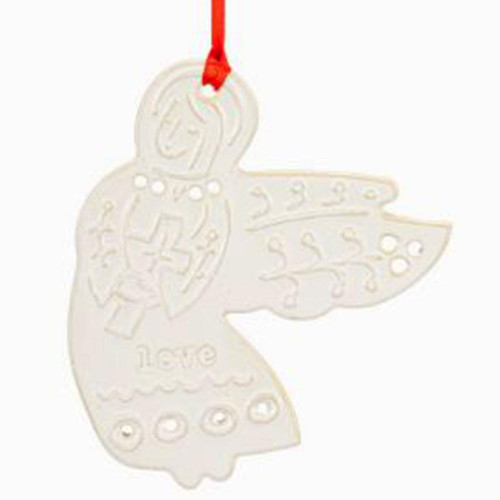 Ceramic Love Angel Ornament
