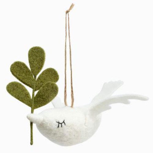 Felted Dove Ornament