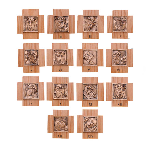 1101153  Station Set Bronze and Wood