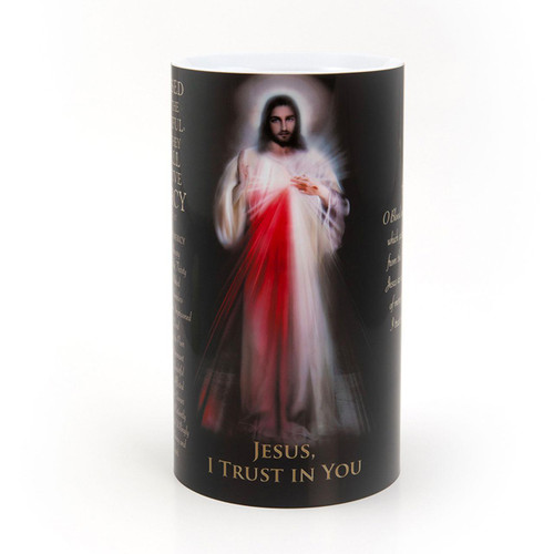4X7IN LED Divine Mercy Candle