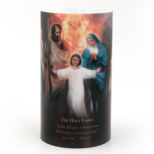 4X7 LED Holy Family Candle