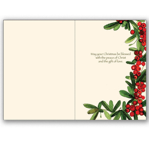 Inside design of the JOY Christmas Card