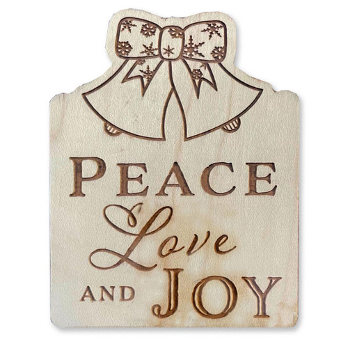 Peace Love Joy Holiday Magnet