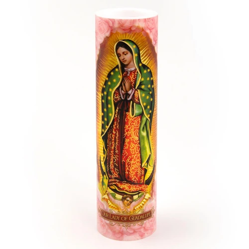 2X8 LED Guadalupe Candle