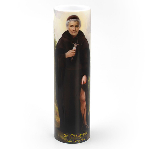 2X8 LED St. Peregrine Candle