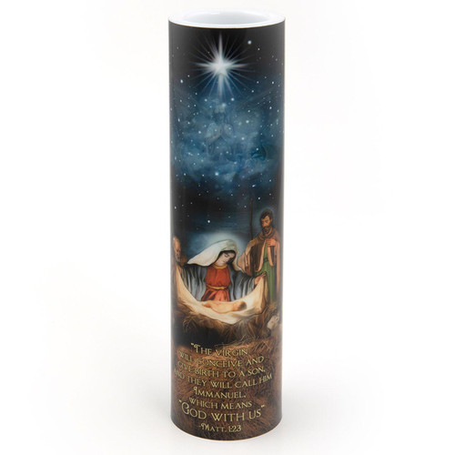 2X8 LED Nativity Candle