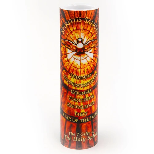 2X8 LED 7 Gifts of the Holy Spirit Candle