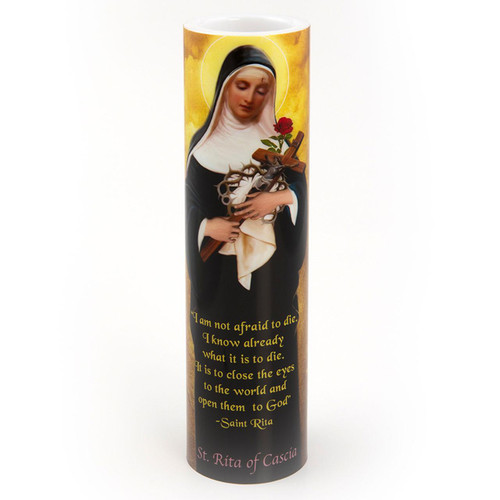 2X8 LED St. Rita Candle