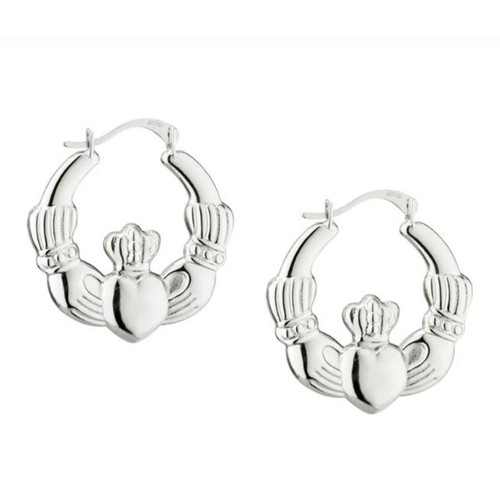 Sterling Claddagh Earrings with Irish Hallmarked Sterling at Dublin Castle