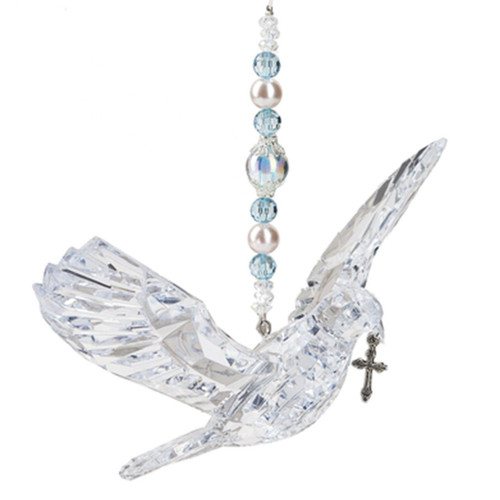 Detail of the Acrylic Confirmation Dove with Cross