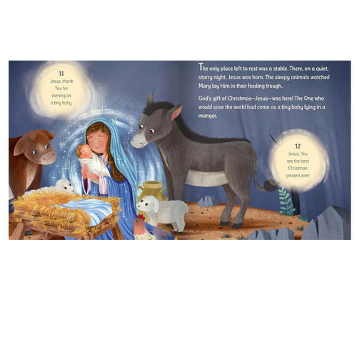 Example of inside pages of the Jesus Calling Advent & Christmas Board Book